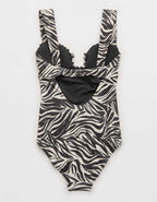 Aerie Bandeau Full Coverage One Piece Swimsuit