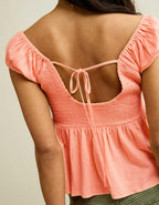 AE Sunchaser Babydoll Ruffle Tee