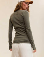 Aerie Essential Henley Layering T-Shirt