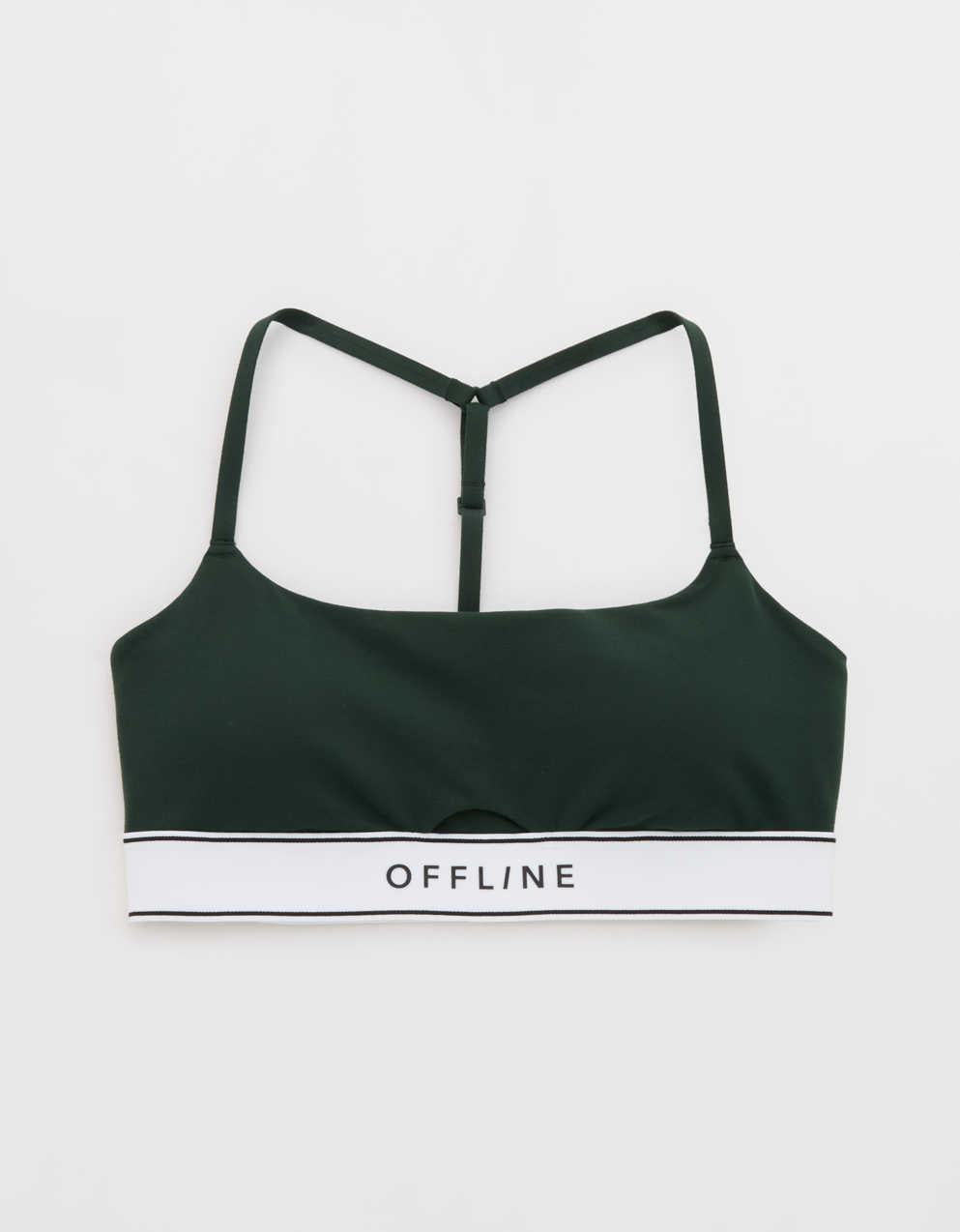 OFFLINE By Aerie The Hugger 標誌彈性運動文胸