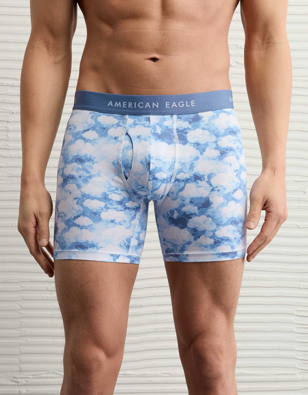 AEO 男士白雲圖案 6" 經典平腳內褲