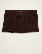 AE Super Low-Rise Corduroy Perfect Micro Mini Skirt