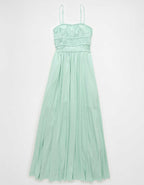 AE Sunchaser Knit Smocked Bodice Midi Dress